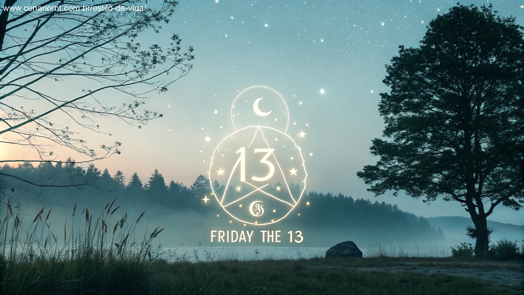 Imagem de cena espiritual representando Sexta-feira 13 com simbolismo e energia transformadora