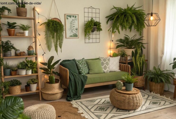 10 formas criativas de decorar com plantas naturais em uma sala aconchegante