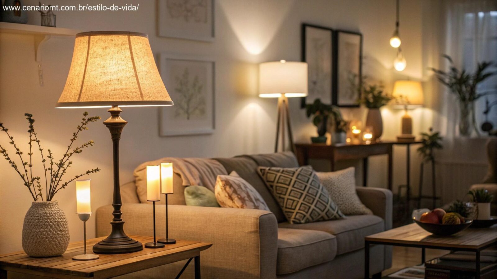 ideias de iluminação aconchegante para a casa