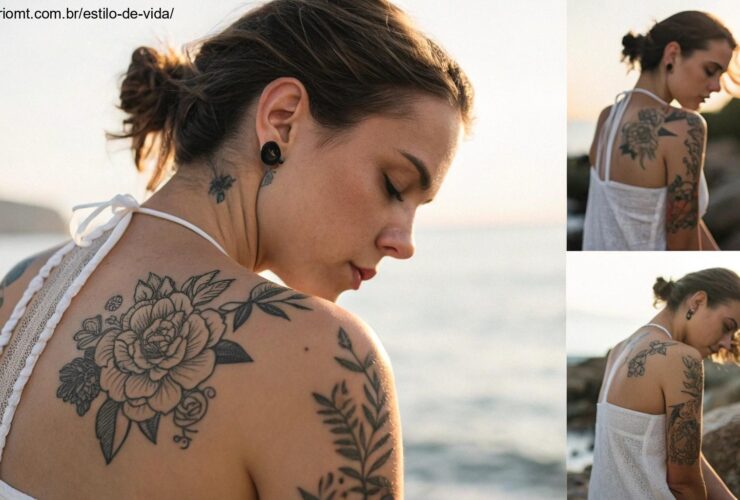 Imagem ilustrativa de áreas sensíveis do corpo para tatuagens.