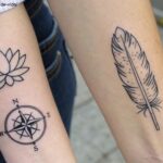 Tatuagens minimalistas com símbolos poderosos e significados profundos.