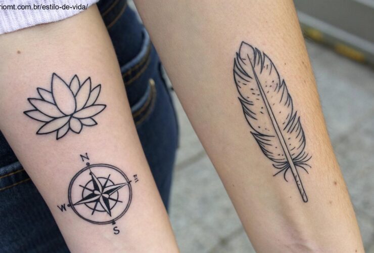 Tatuagens minimalistas com símbolos poderosos e significados profundos.