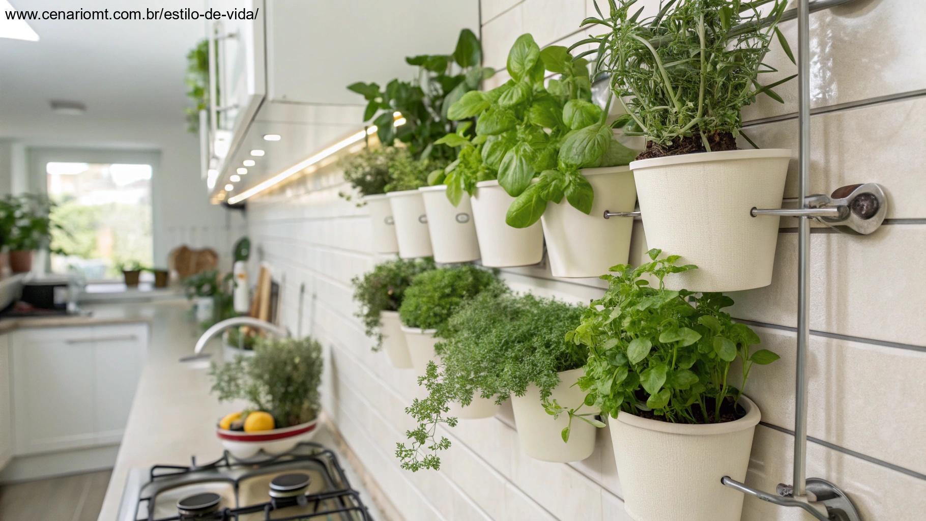 como criar uma horta vertical na cozinha