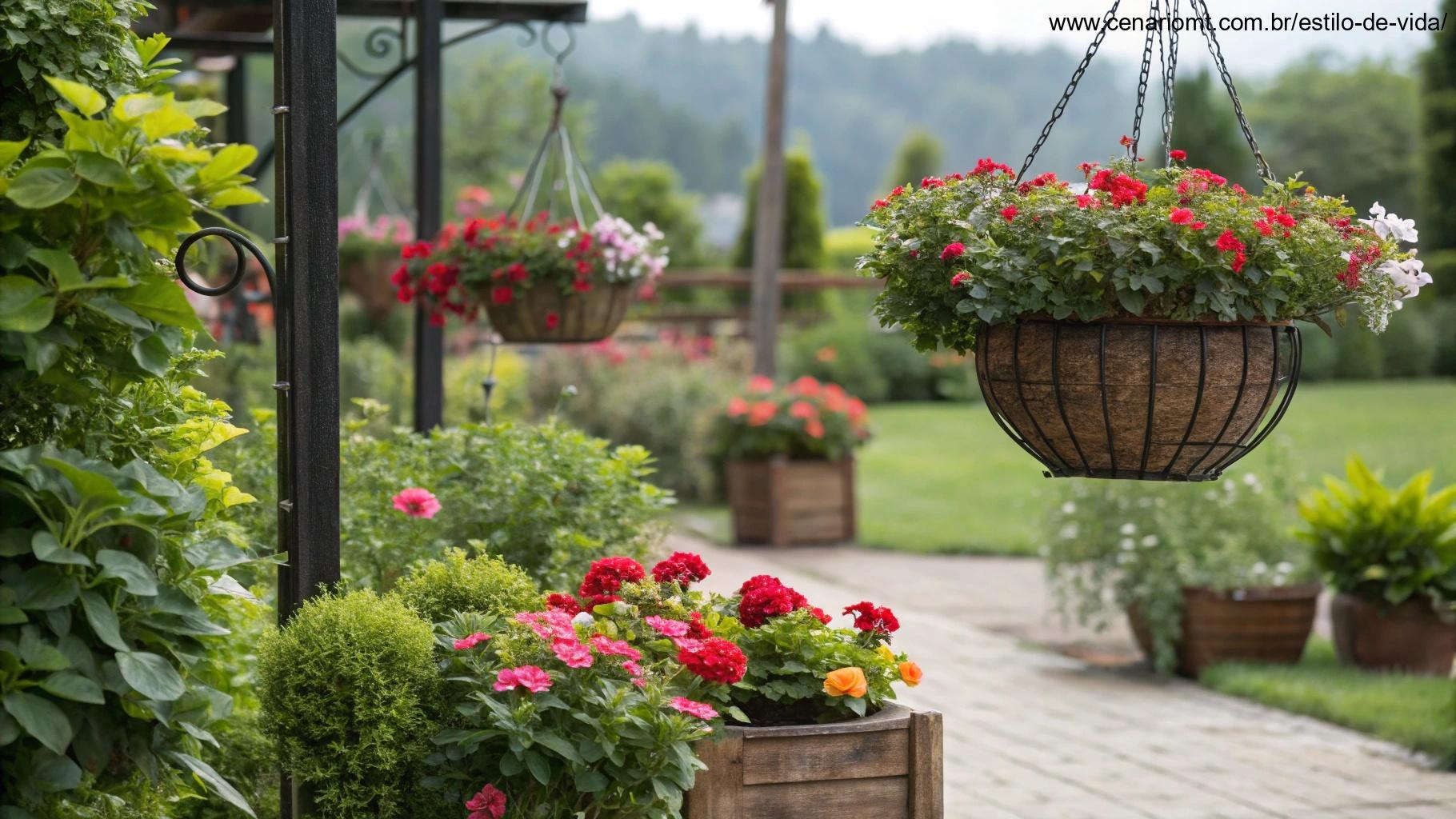 Plantas para ambientes externos em um jardim