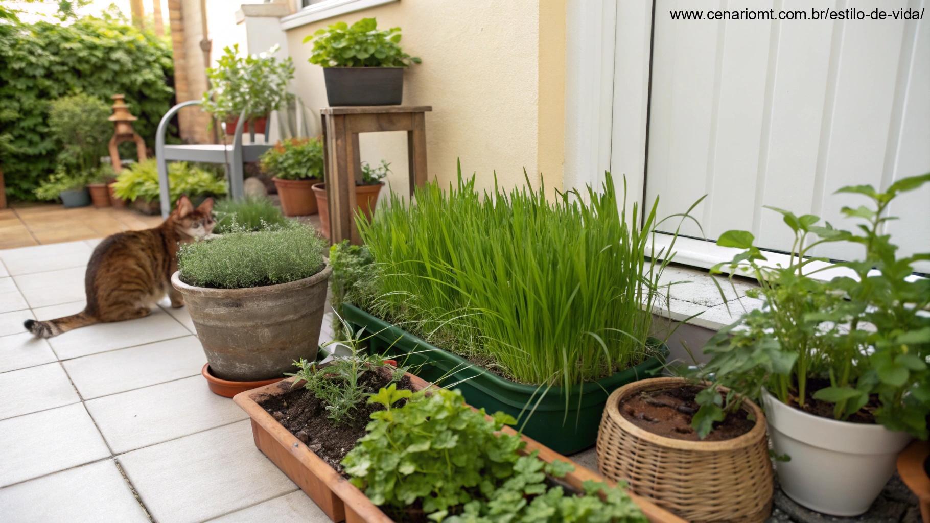 Plantas que alegram os animais em um ambiente de jardim