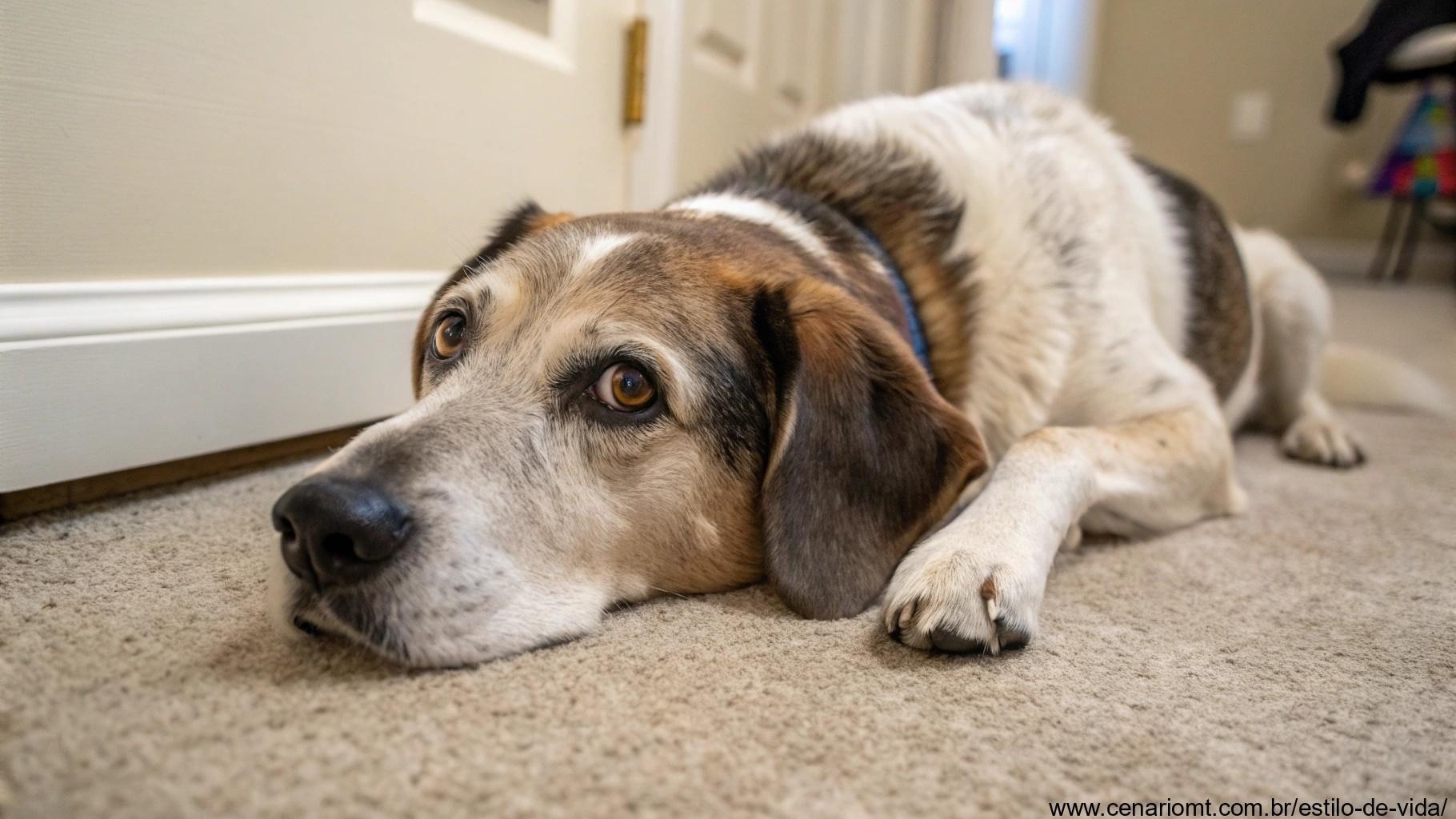 cachorro mostrando sinais de micção frequente ou mudanças nos hábitos de banheiro