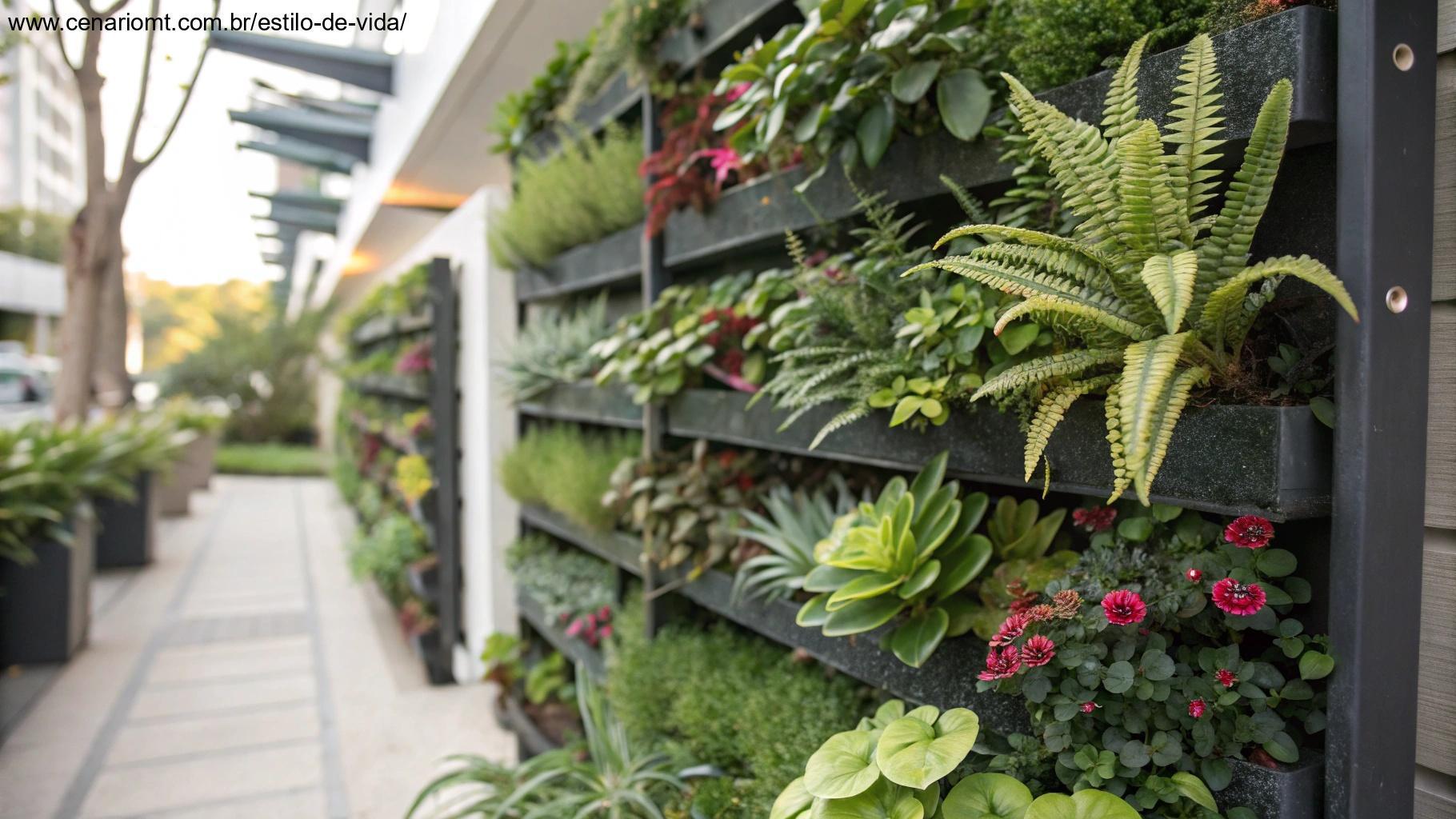 Escolha de plantas para um jardim vertical