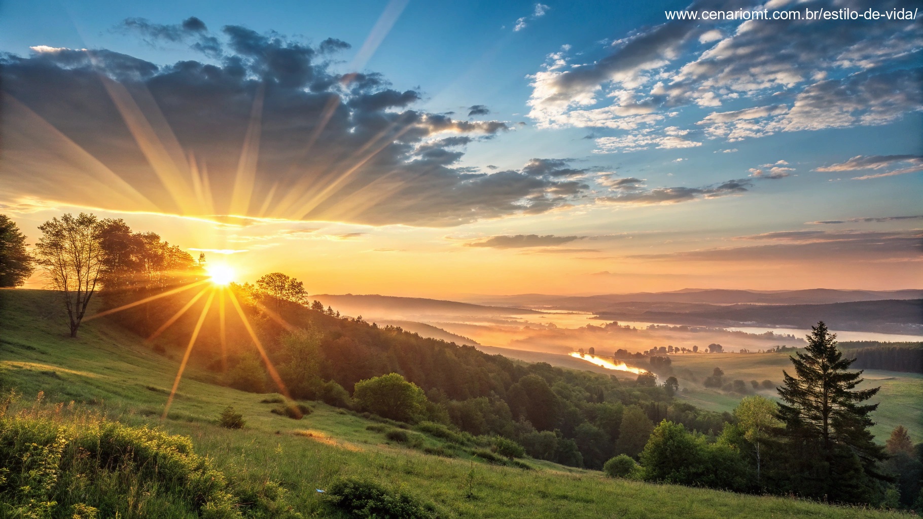 imagem de um nascer do sol vibrante simbolizando esperança e renovação