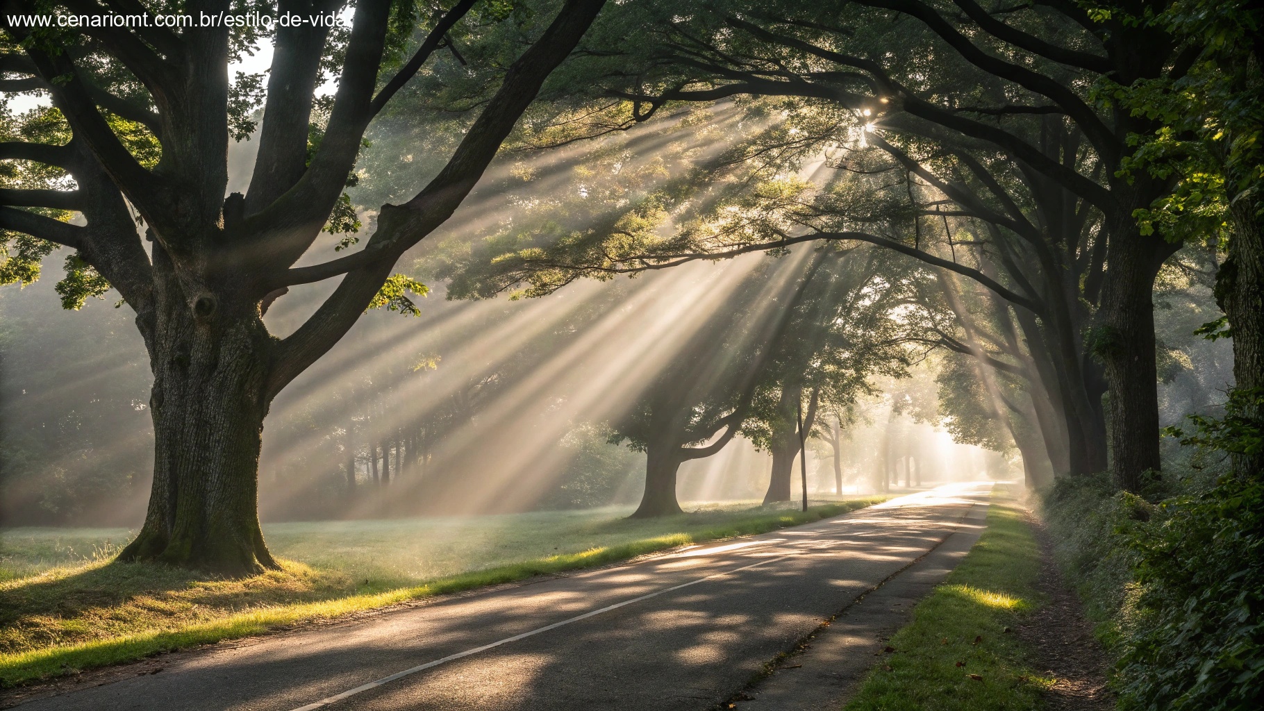 imagem de manhã tranquila simbolizando a direção divina e força em Cristo