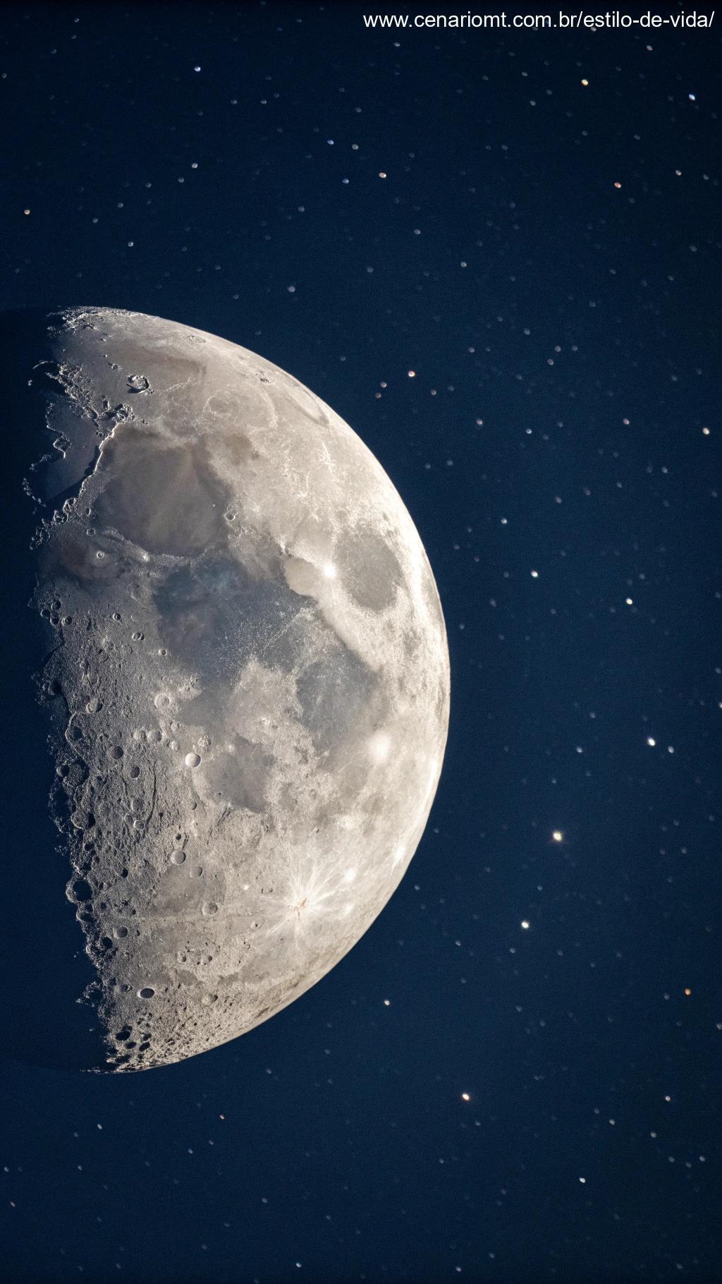 Representação artística da fase da Lua Nova, enfatizando seu significado astronômico
