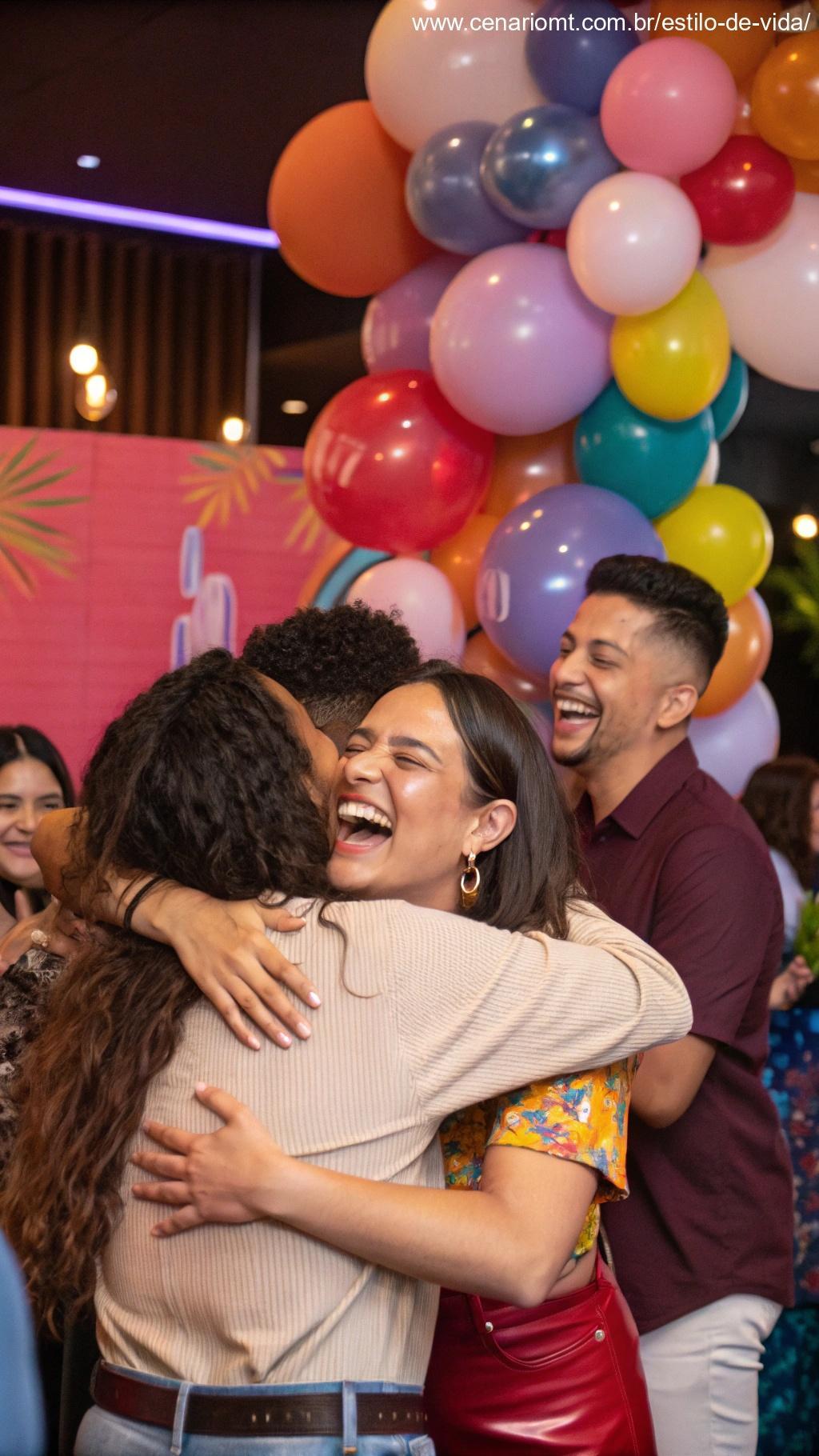Um grupo de pessoas celebrando e abraçando as possibilidades de fevereiro, inspirados a tornar o mês inesquecível.