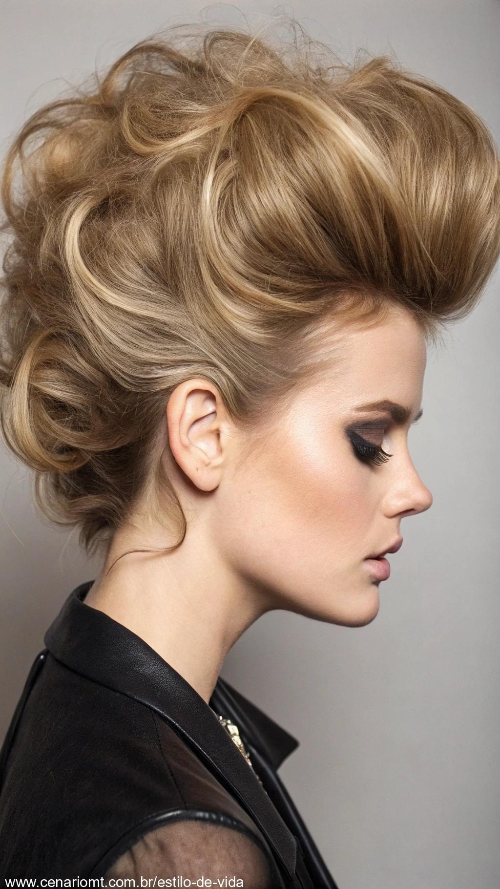 Penteado com volume