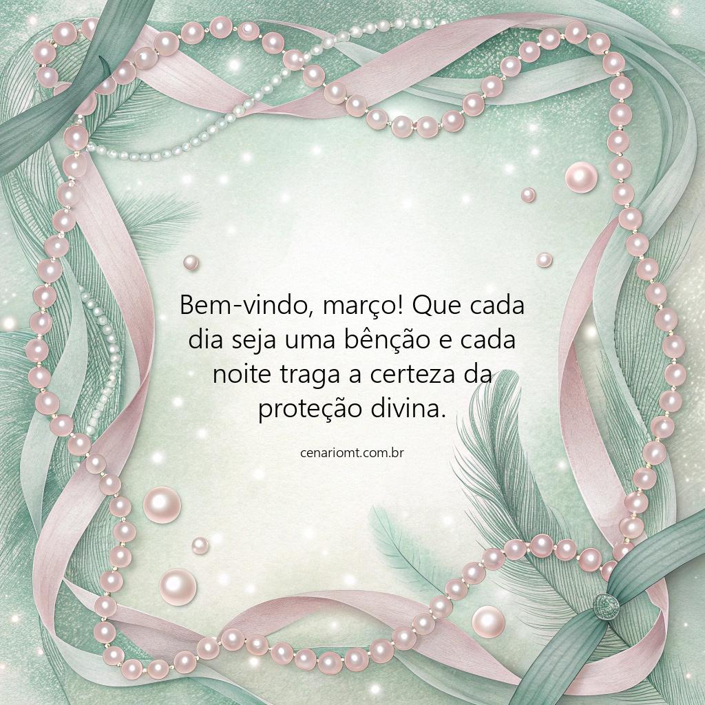 Bem-vindo, março! Que cada amanhecer seja uma nova chance de celebrar a vida com Deus ao seu lado.