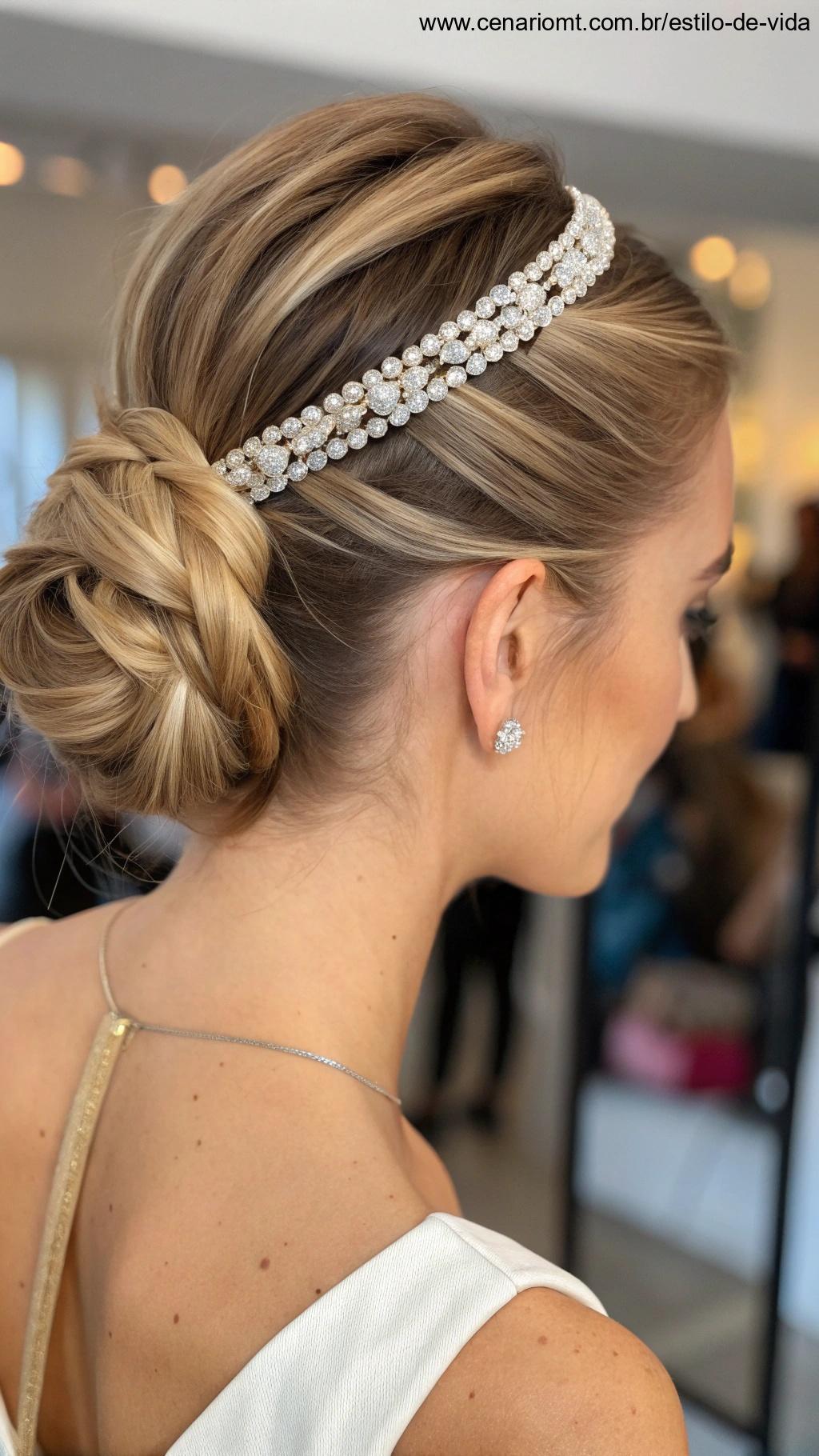 Penteado com faixa
