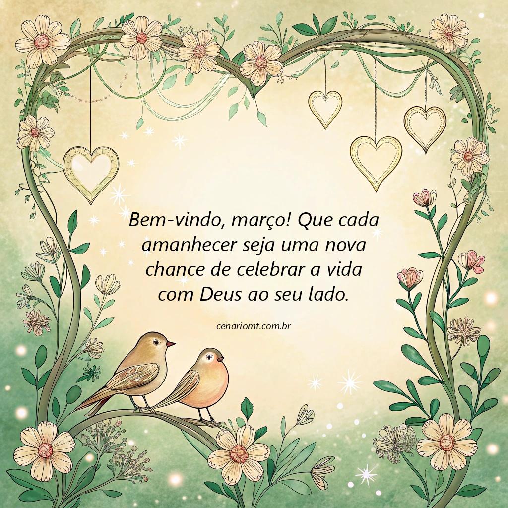 Bem-vindo, março! Que cada dia seja uma bênção e cada noite traga a certeza da proteção divina.