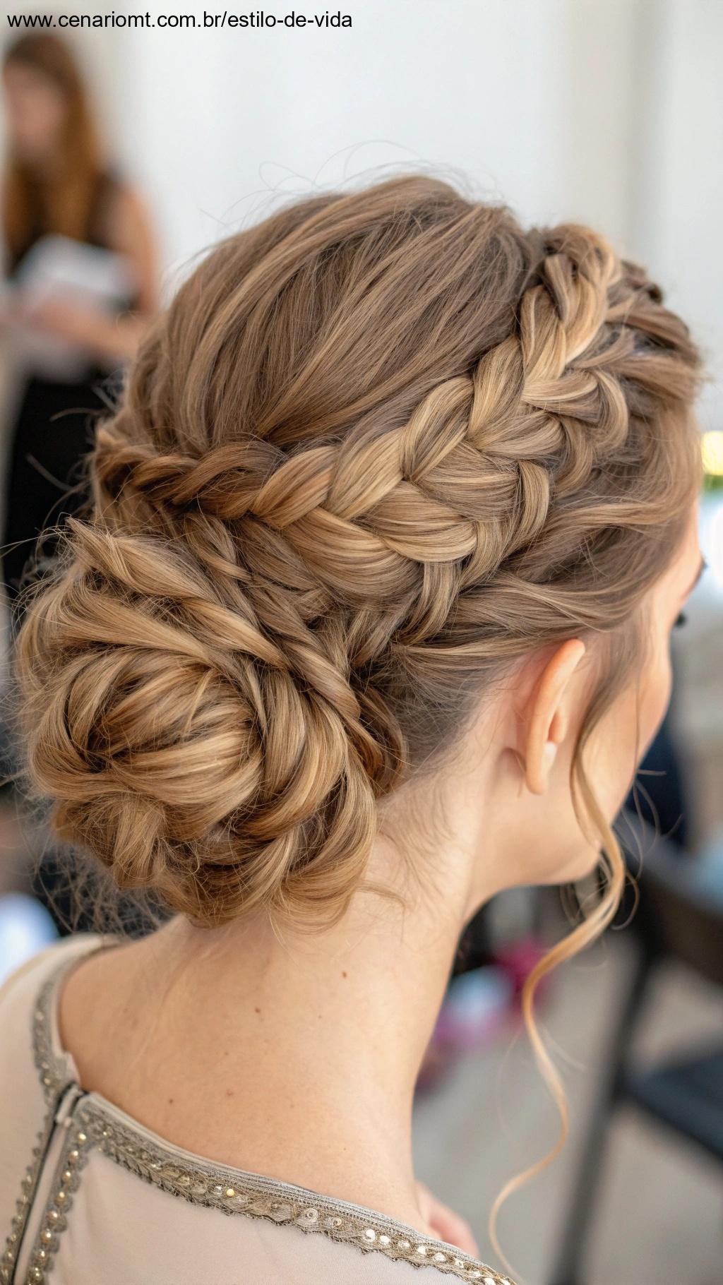 Penteado com torções
