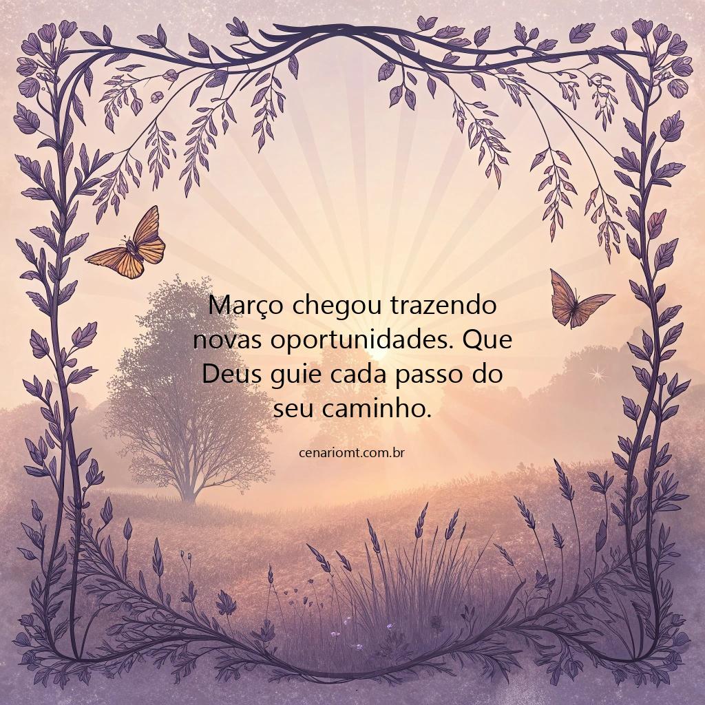 Bem-vindo, março! Que este mês seja um recomeço abençoado, cheio de amor e realizações.