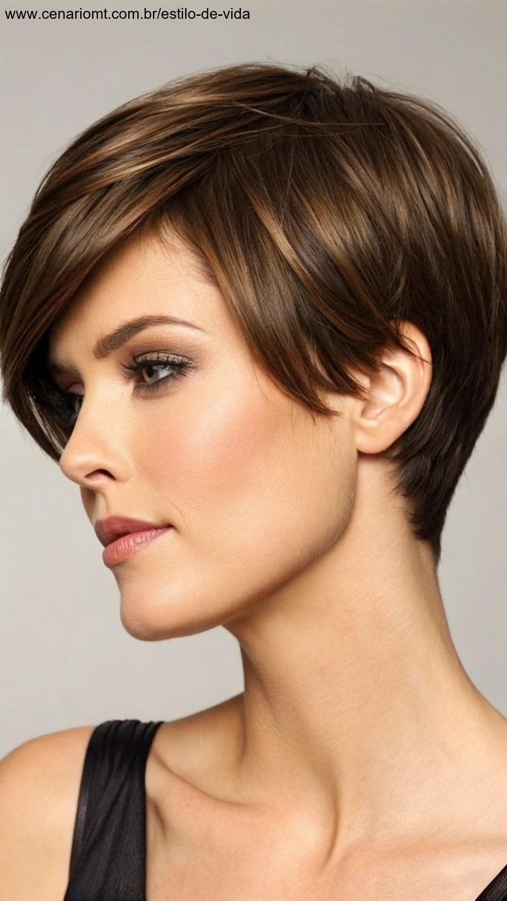 Corte curto adequado para todas as idades.