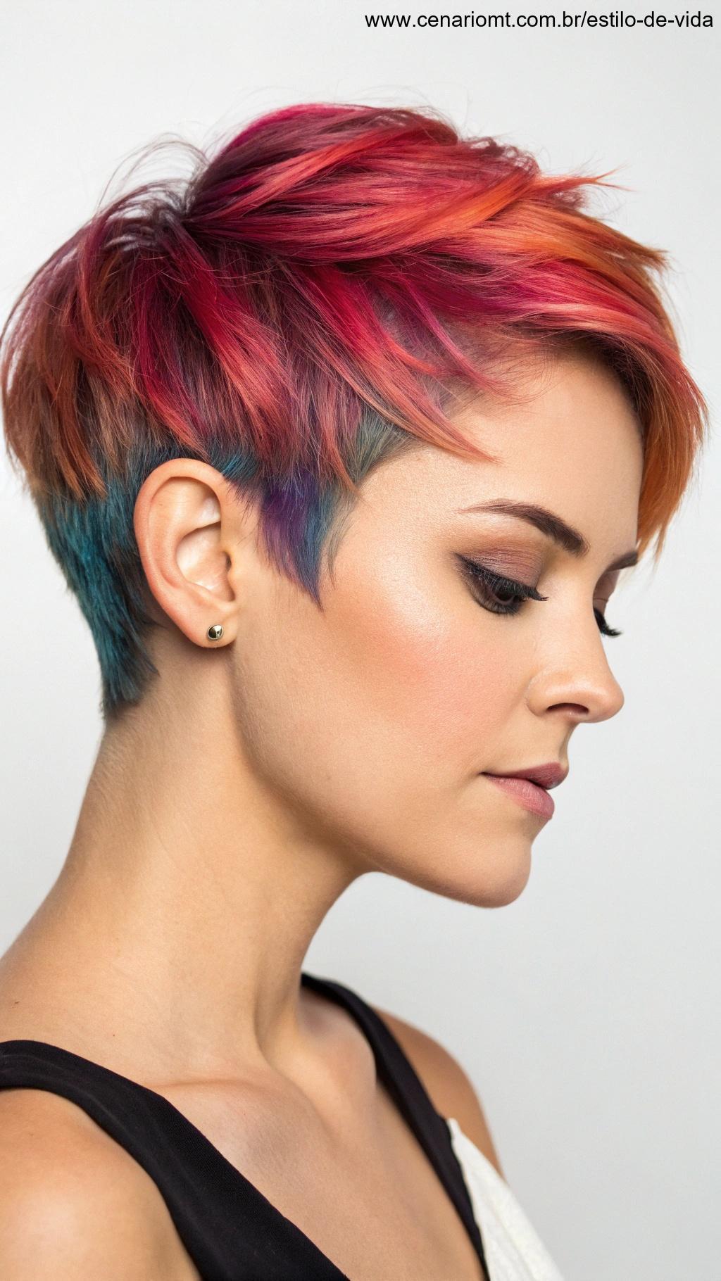 Corte curto combinando com coloração.