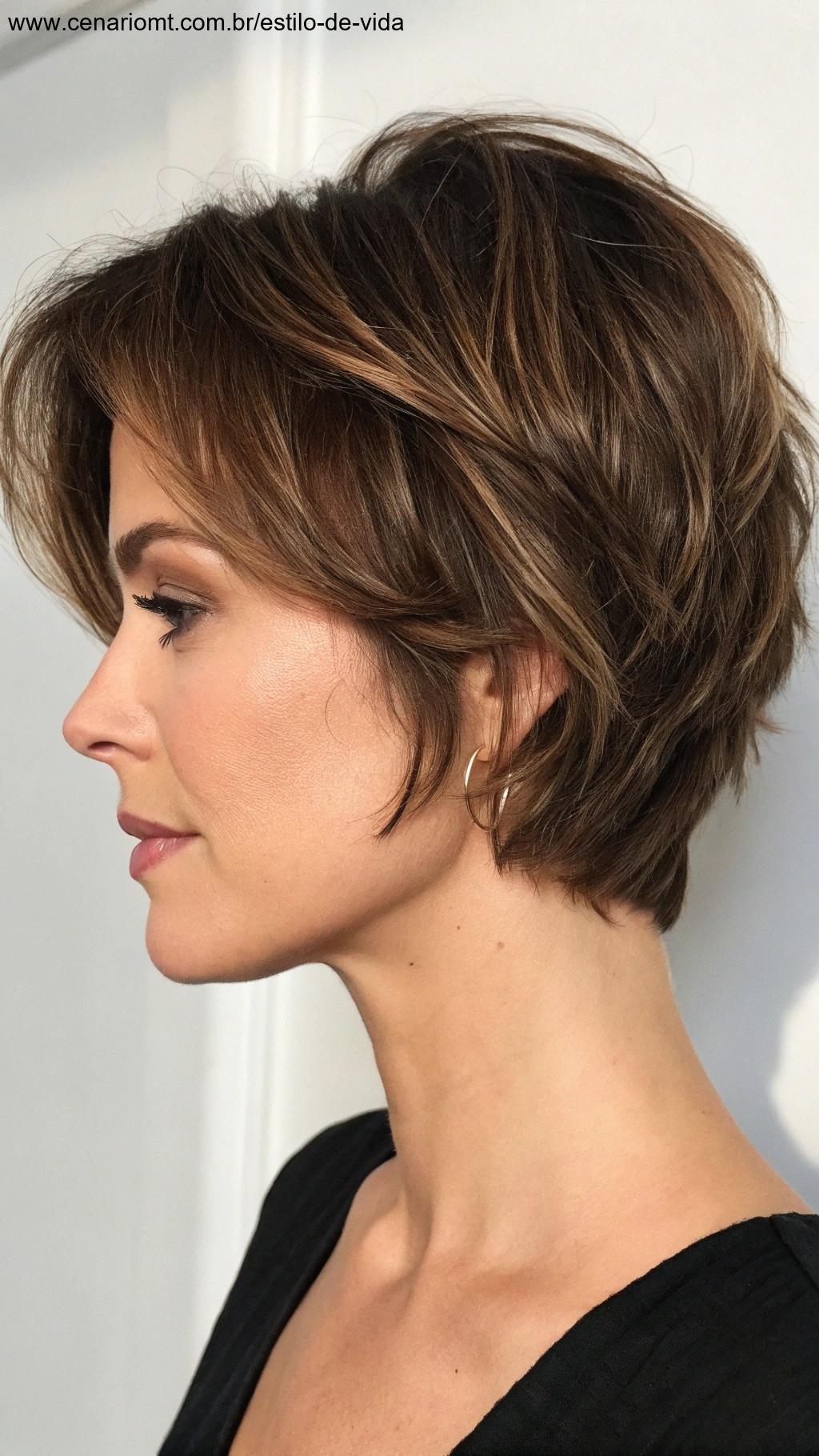 Corte em camadas para rostos em formato de coração