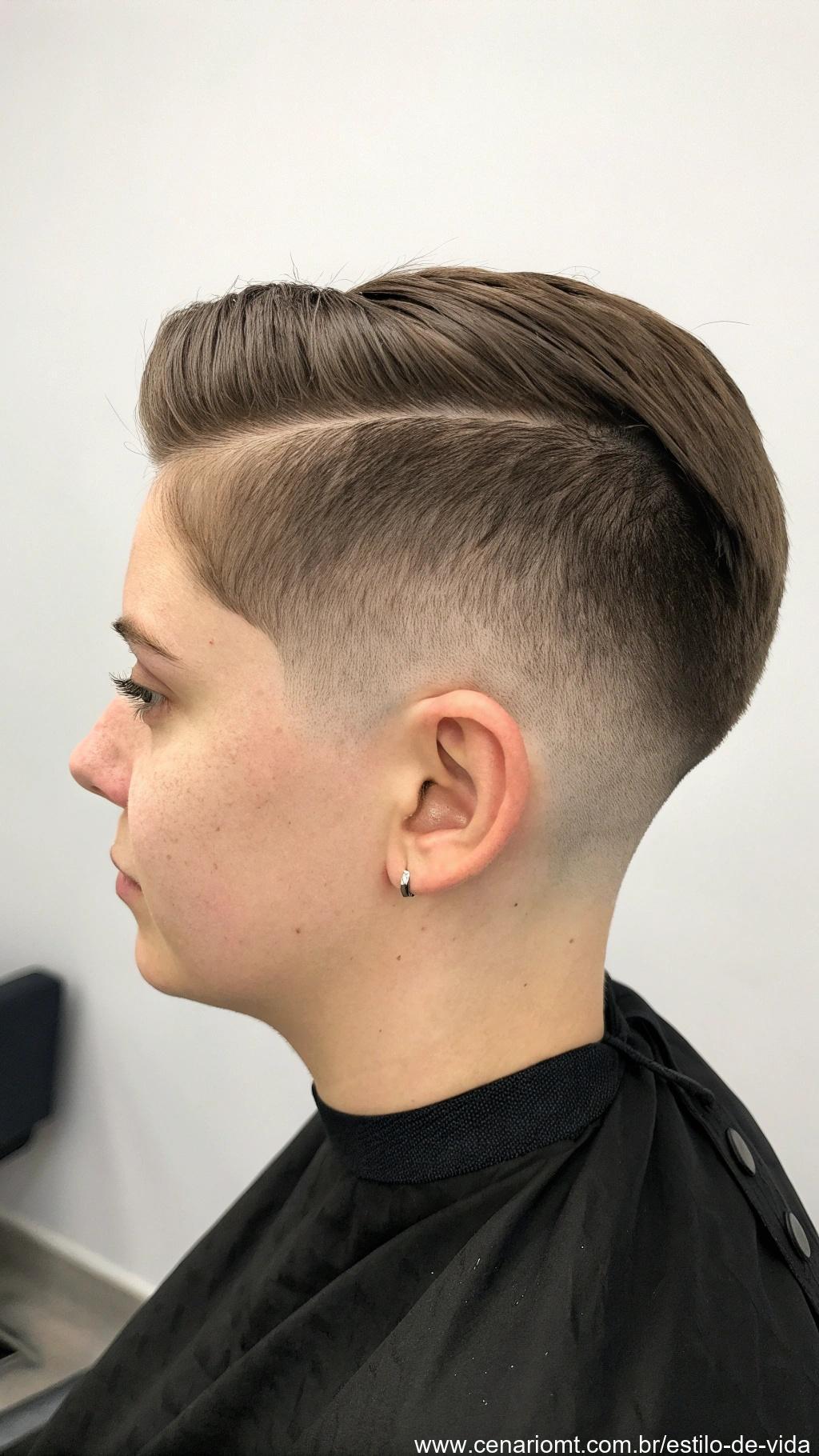 Corte tapered com transições suaves e visual moderno