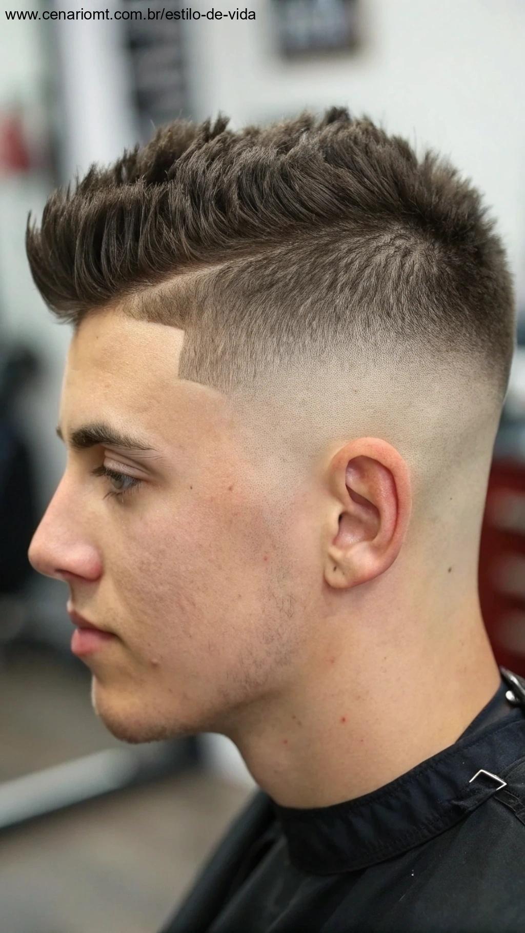 Corte angular para rosto quadrado