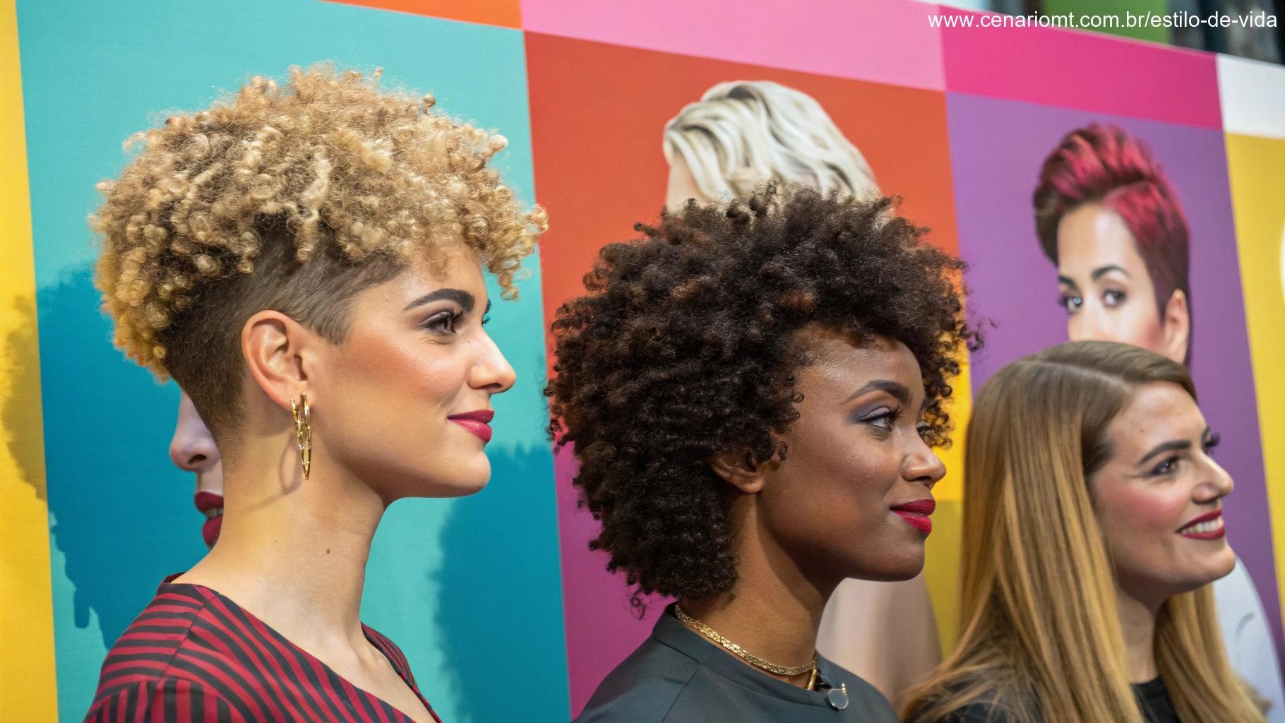 Imagem destacando cortes de cabelo que valorizam cada formato de rosto.