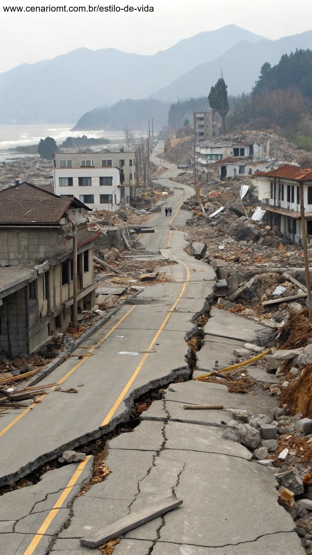 Destruição das infraestruturas globais com a paralisação da rotação da Terra.