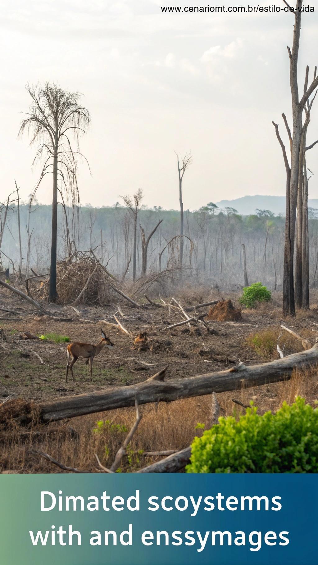 Impactos nos ecossistemas devido à interrupção da rotação da Terra.