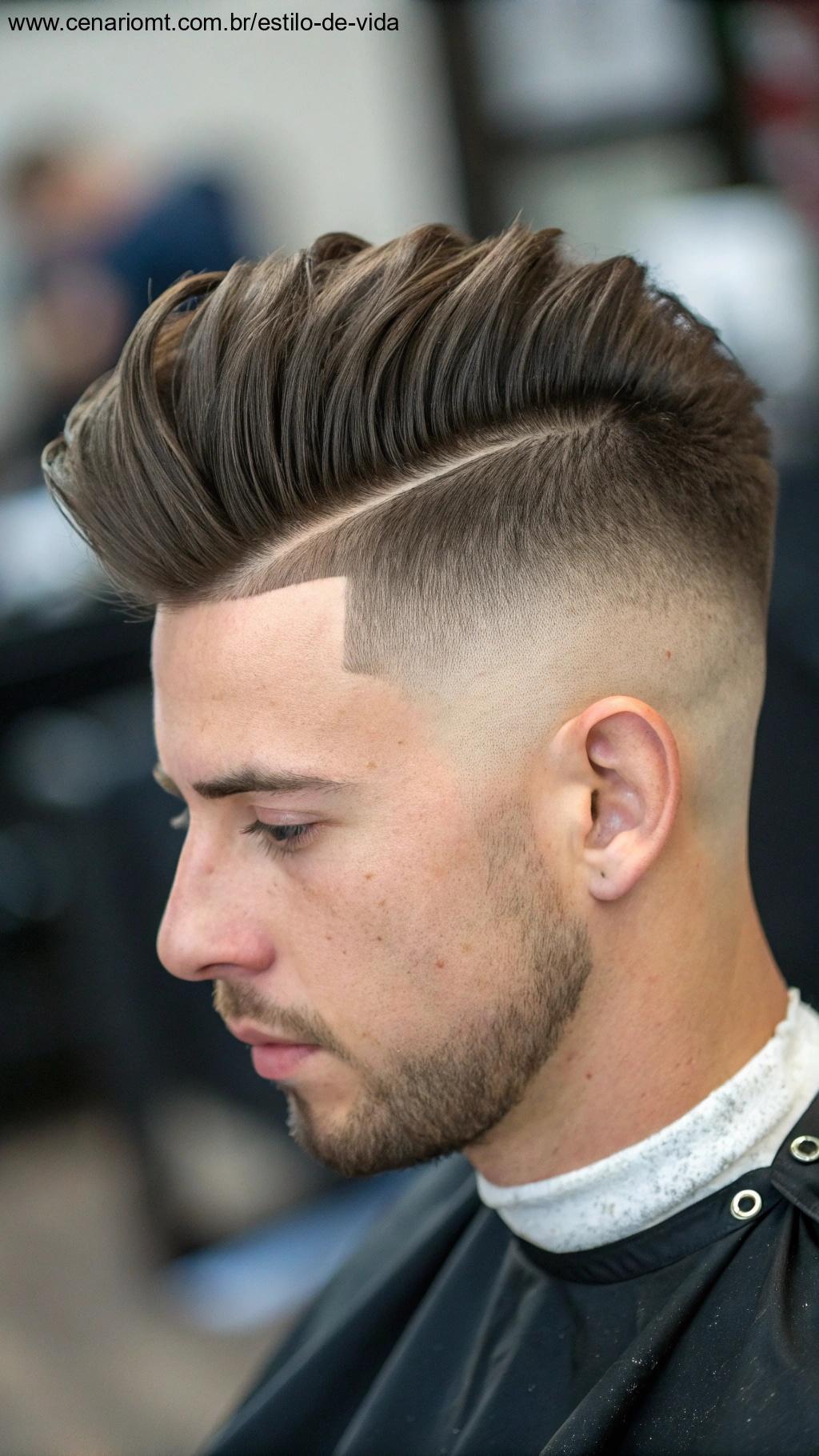 Undercut atualizado masculino com estilo marcante