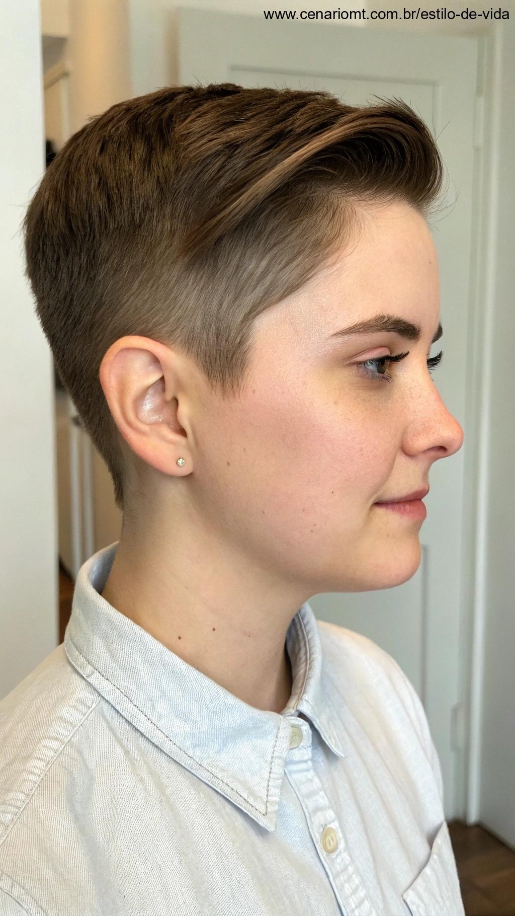 Como um corte de cabelo curto pode proporcionar uma mudança de visual sem ser radical.