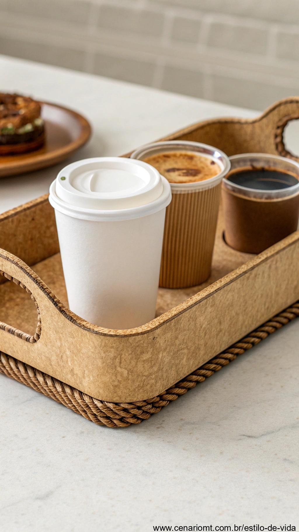 Bandeja para café de papelão