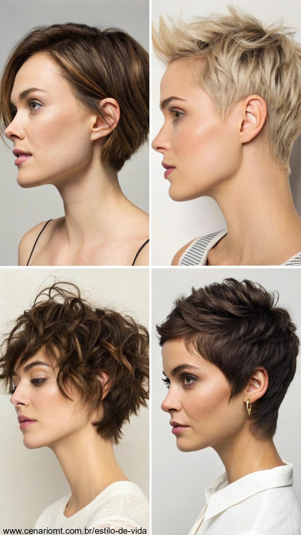 A facilidade para experimentar outros looks com o cabelo curto, por ser fácil de adaptar.