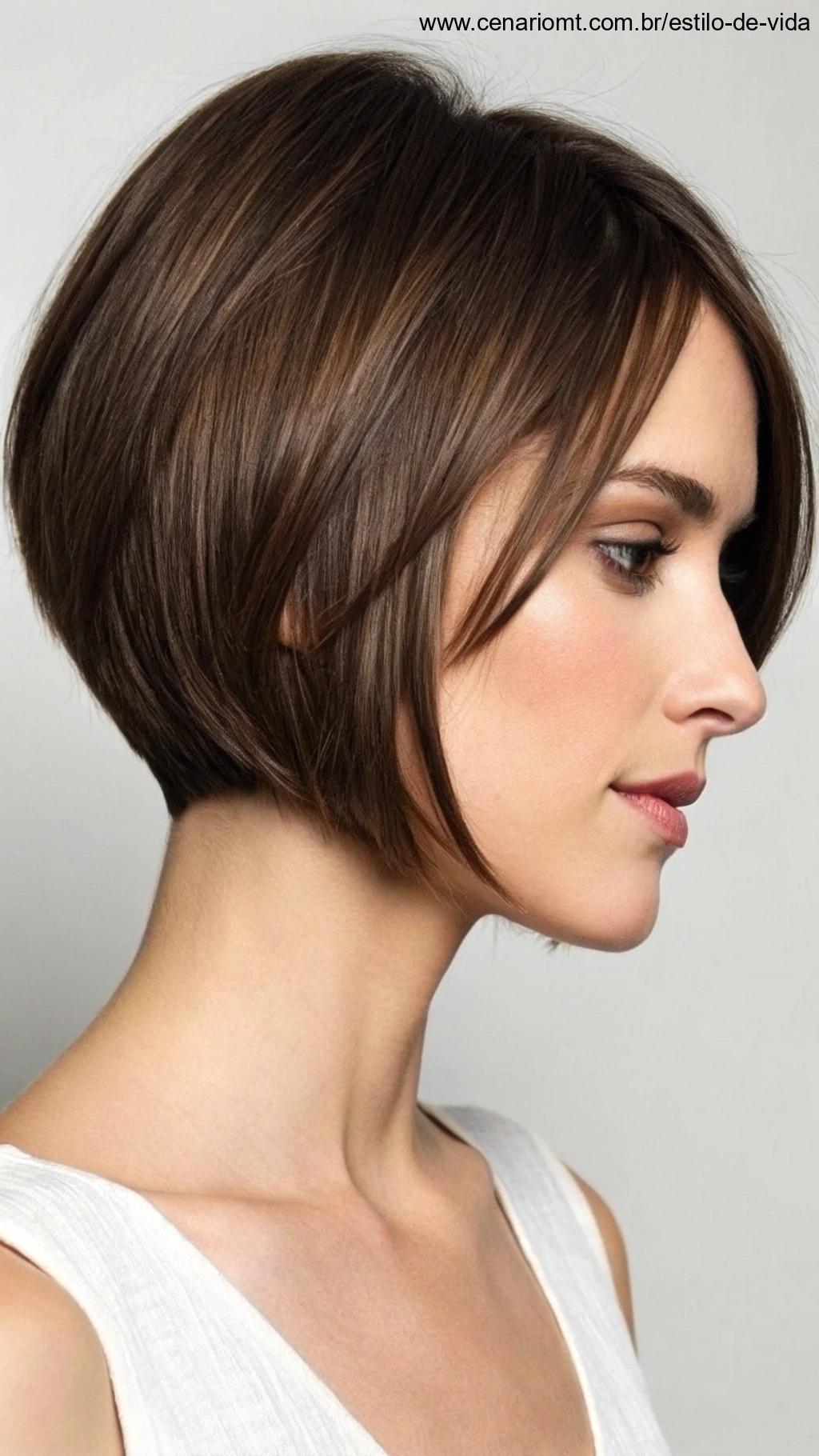 Corte bob curto prático para o dia a dia