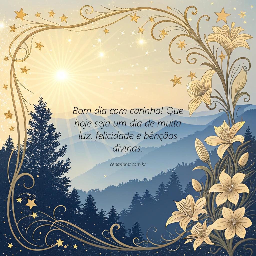 Bom dia abençoado! Que a presença de Deus seja constante em todos os momentos deste dia.