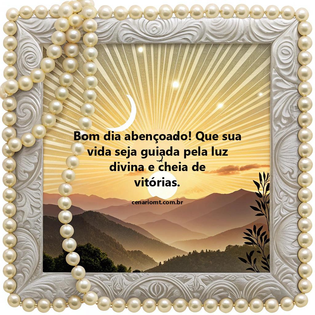 Bom dia abençoado! Que a paz de Deus envolva seu coração e guie todos os seus passos.