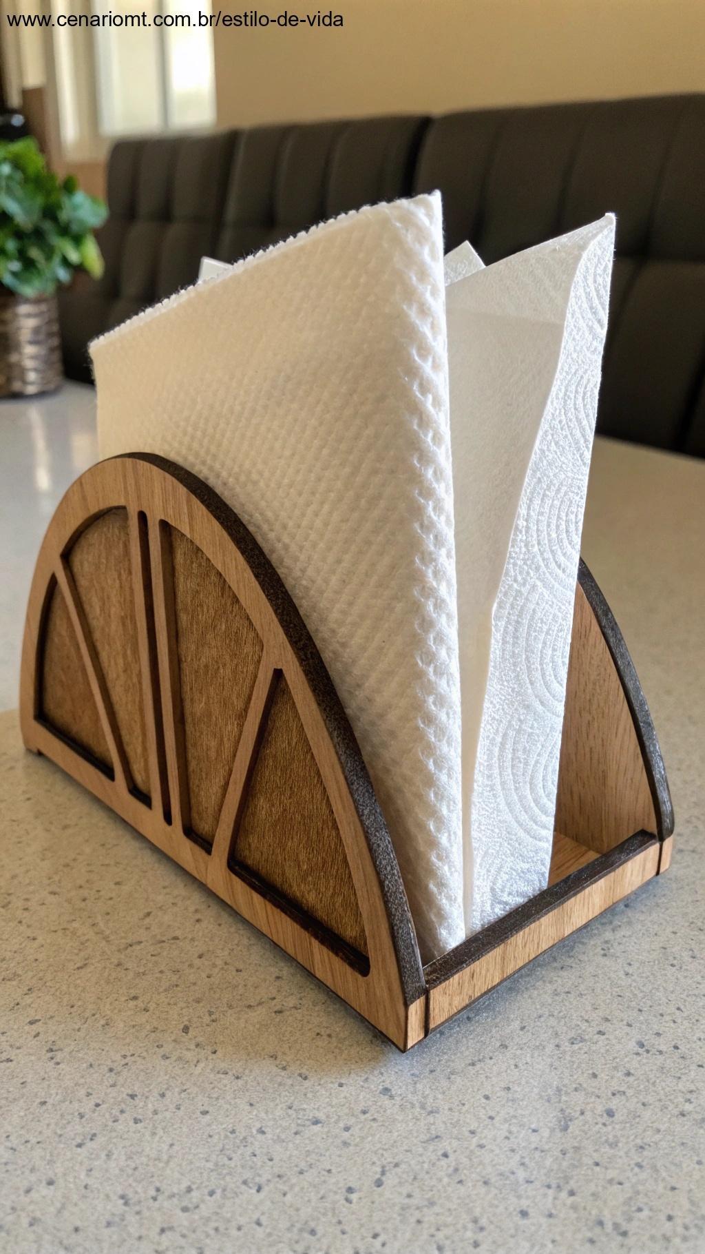 Porta-guardanapos de papelão