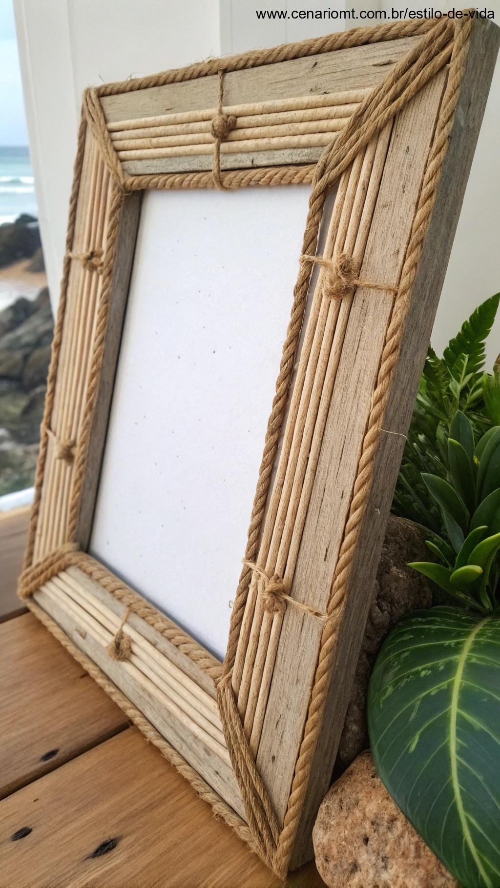 Quadro decorativo de papelão reciclado