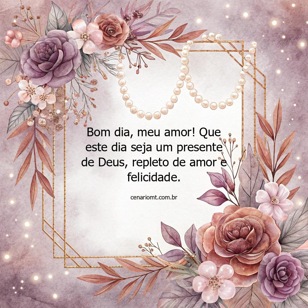 Bom dia com carinho! Que cada segundo do seu dia seja abençoado e cheio de amor.