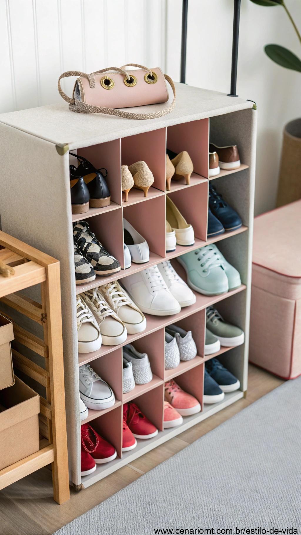 Caixa para sapatos de papelão
