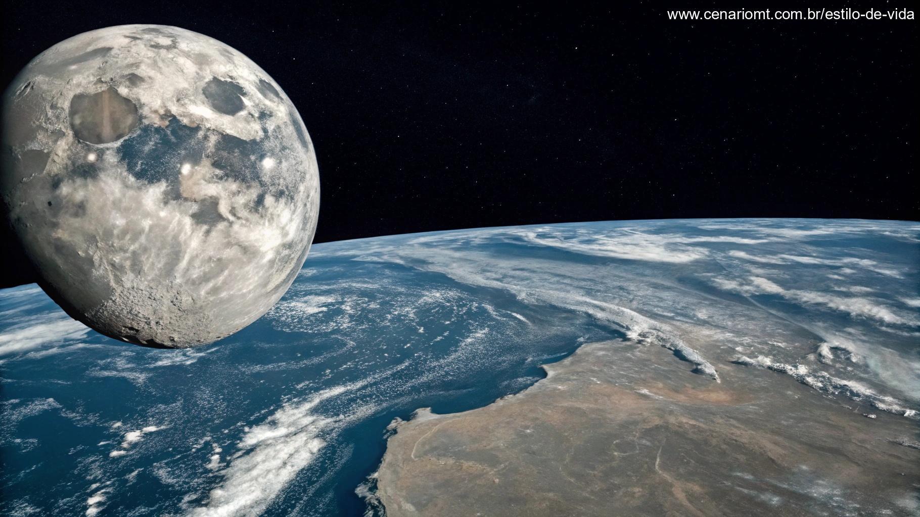 A lua e sua importância para o nosso planeta, influenciando marés e outros aspectos naturais.
