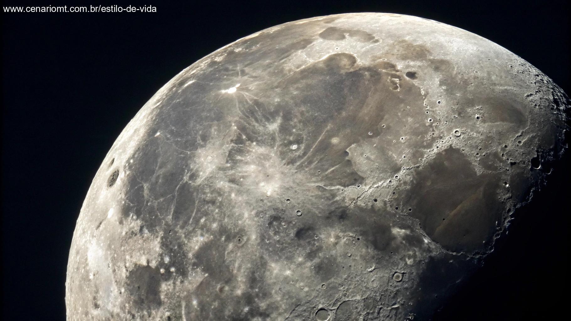 Características astronômicas da Lua Hoje
