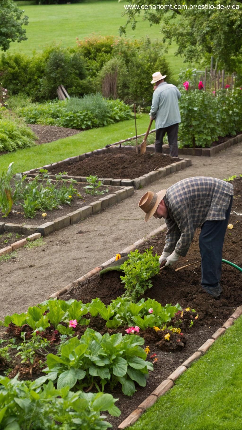 Cuidados com o solo para um jardim saudável.
