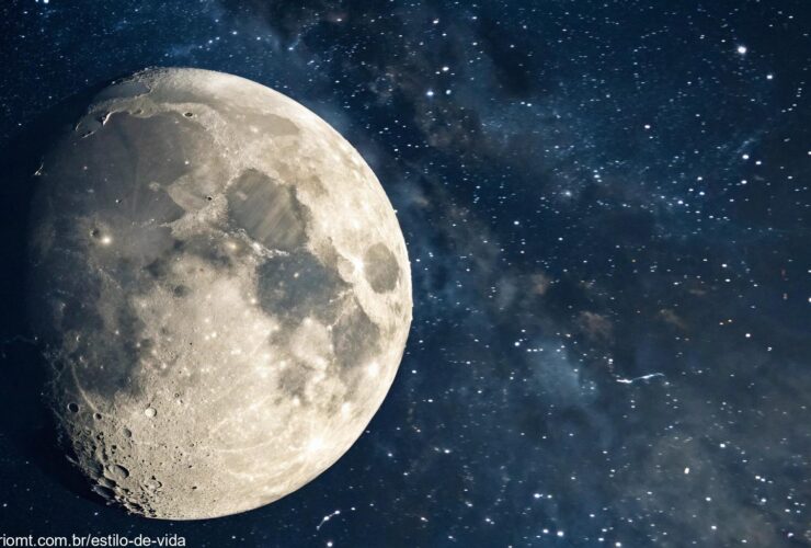 Fase da Lua Hoje, Terça-feira, 11 de Março de 2025: Gibosa Crescente, com a lua visível no céu noturno.