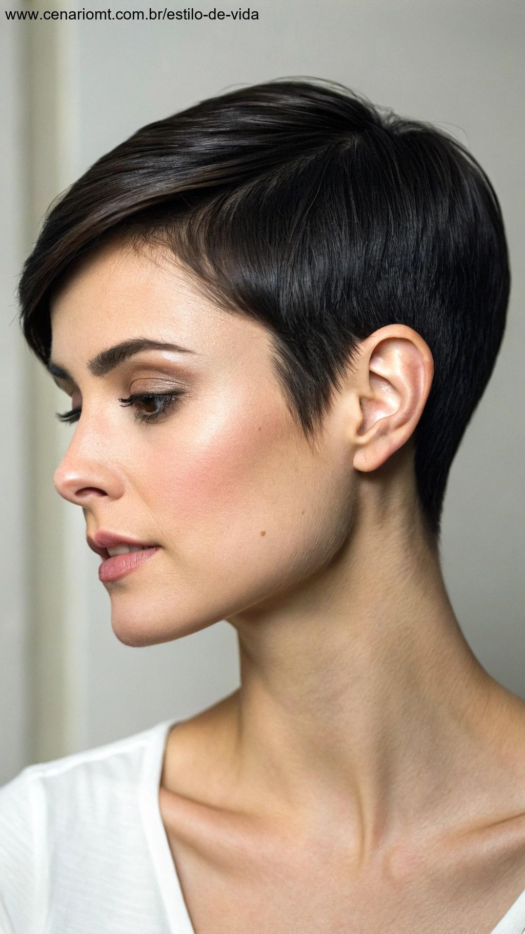 Pixie curto e liso