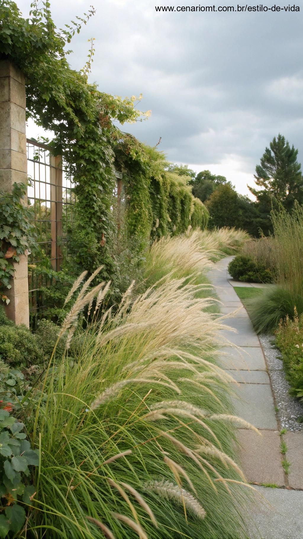 Plantas que se movem no jardim.