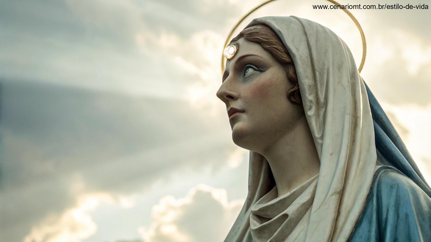 Representação simbólica de Santa Luzia protegendo os olhos, com foco em um olho iluminado e um halo suave.