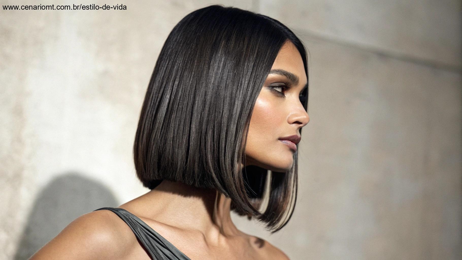 Long bob com base reta