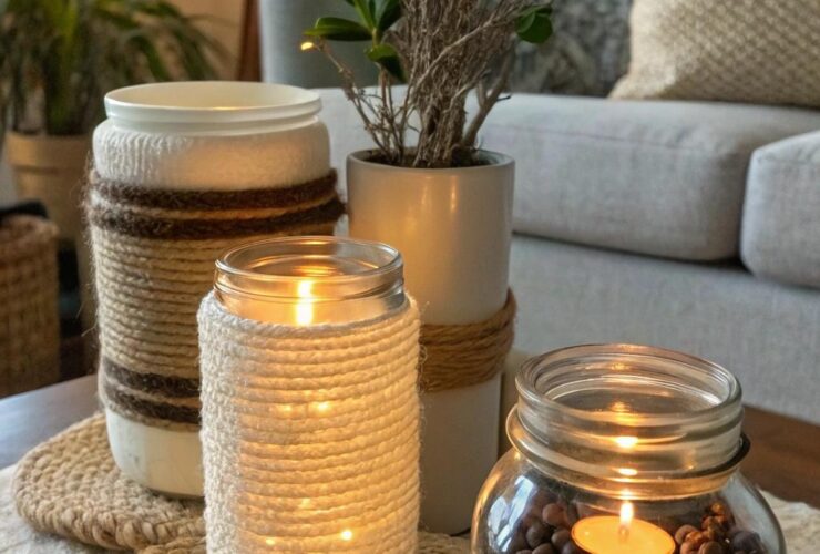 Ideias de artesanato com potes de café na decoração da casa