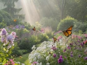 Jardim exuberante com 13 flores perfumadas